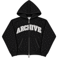“Black VVS” Diamond Zip Up Hoodie