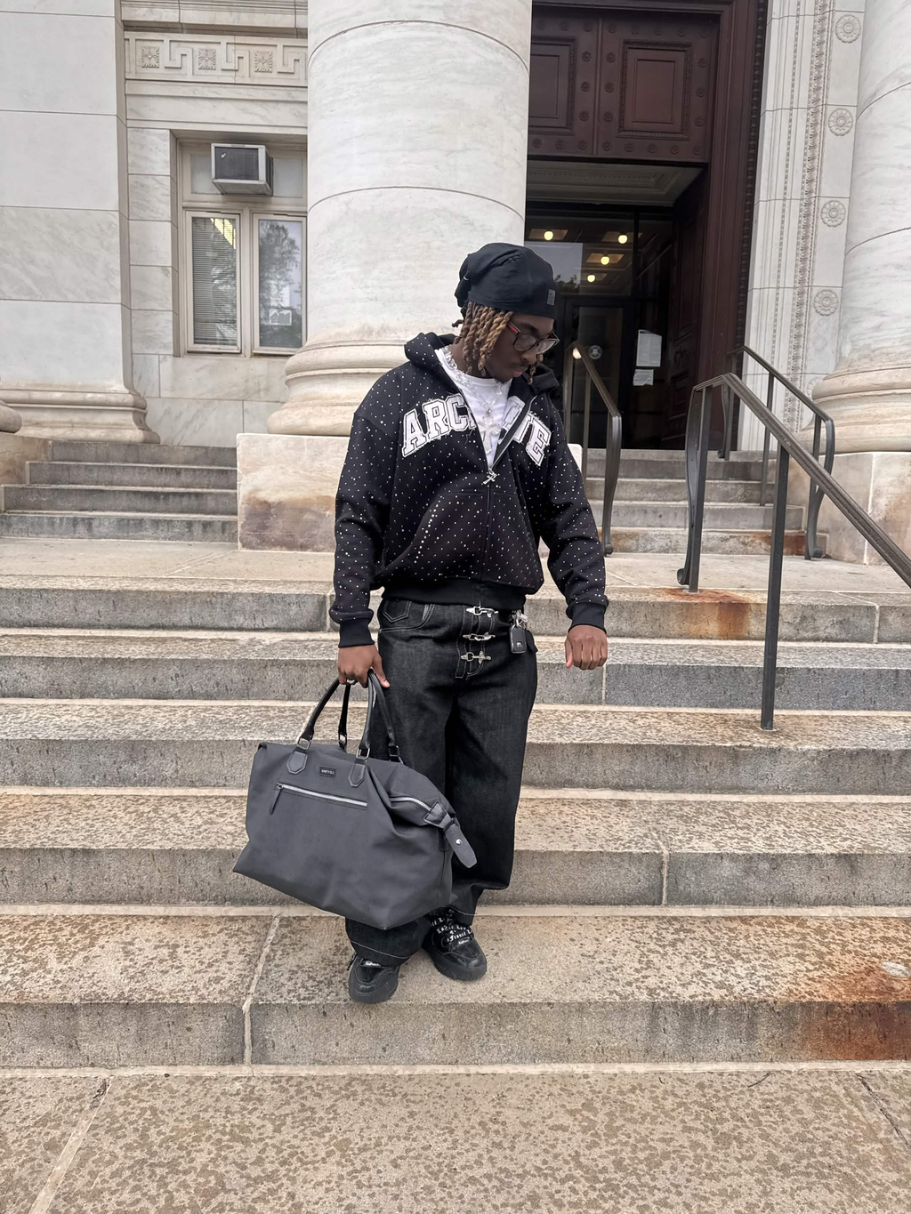 “Black VVS” Diamond Zip Up Hoodie