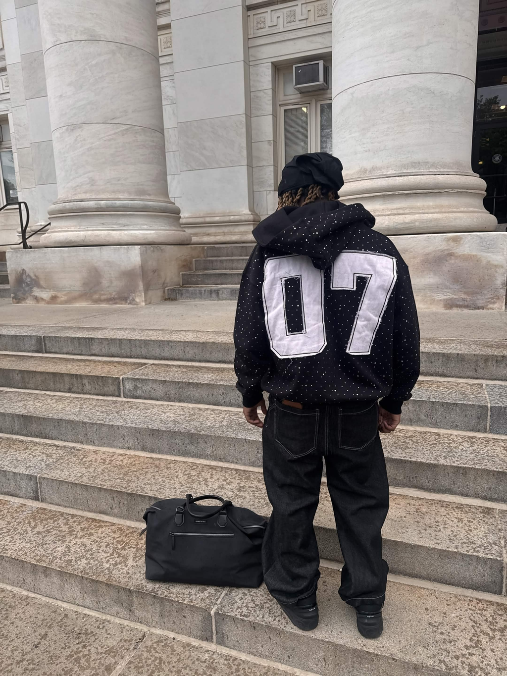 “Black VVS” Diamond Zip Up Hoodie